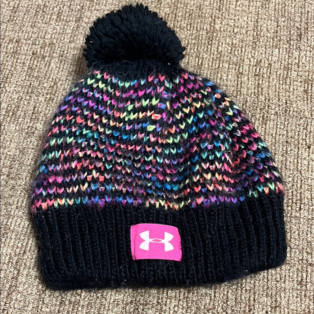 🍀6/$20 Under Armour Kids' Colorful Knit Pom Beanie